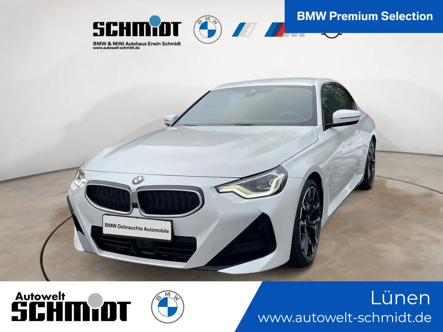 BMW 230 i Coupe M Sport + GARANTIE-bis-04.2030 Weiß - 1