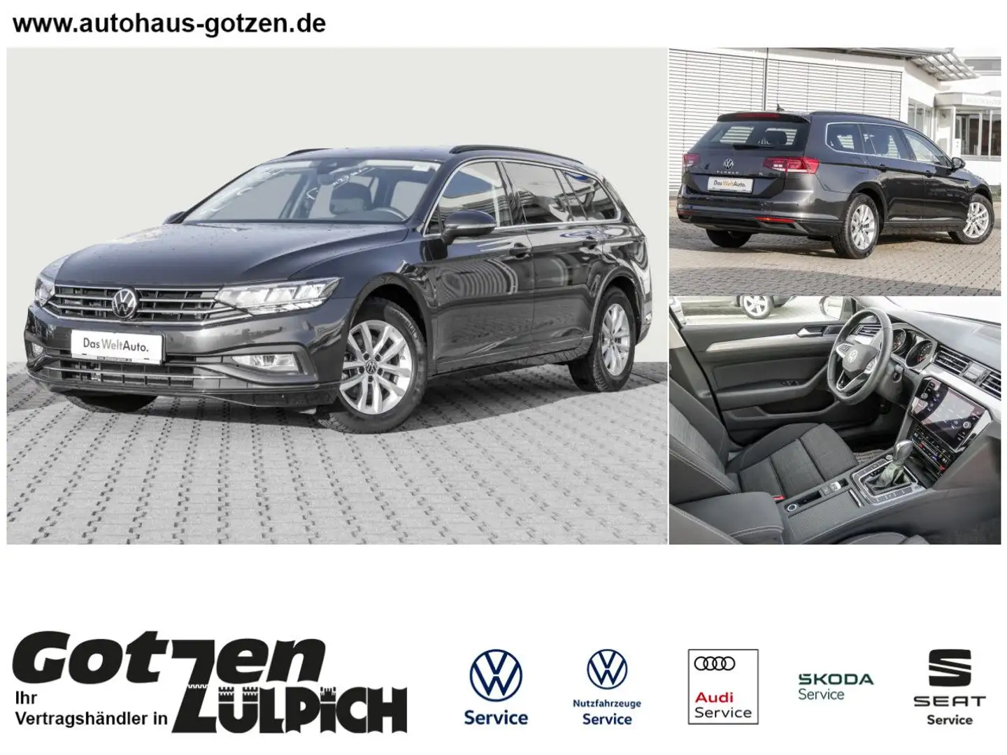 Volkswagen Passat Variant Business 1,5TSI DSG Navi Klima AHK Grau - 1