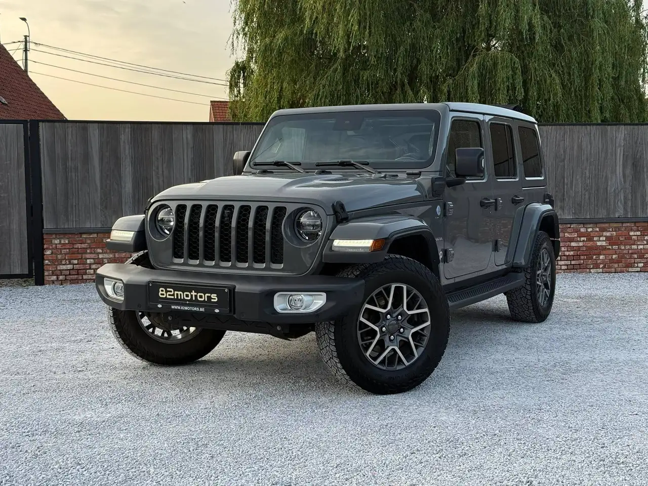 Jeep Wrangler unlimited sahara/4XE/2022/open air/carplay/leder/lichte vracht/btw — foto 1