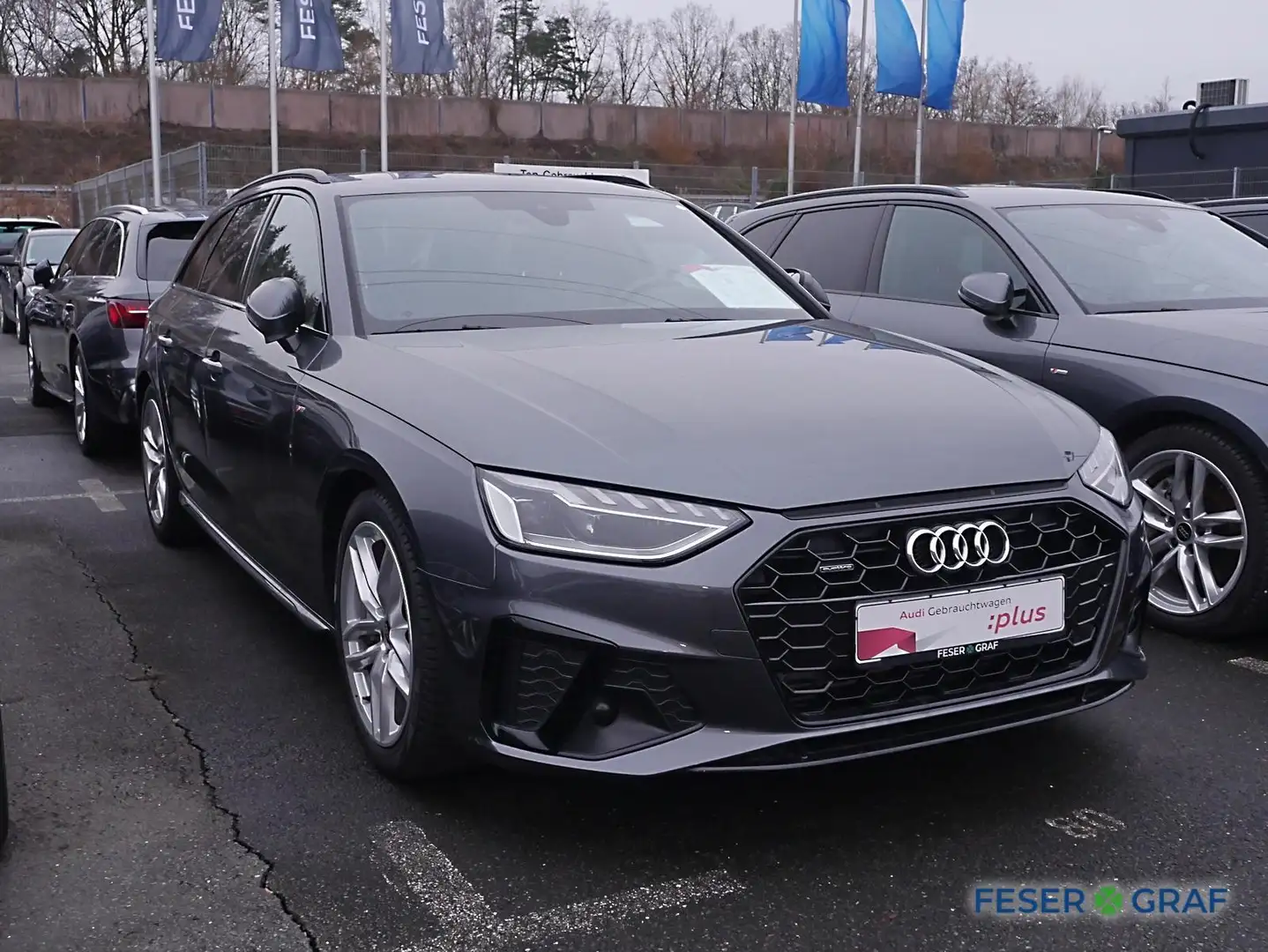 Audi A4 Avant 45 TFSI qu S Line Navi,LED,Leder,AHK Gris - 2