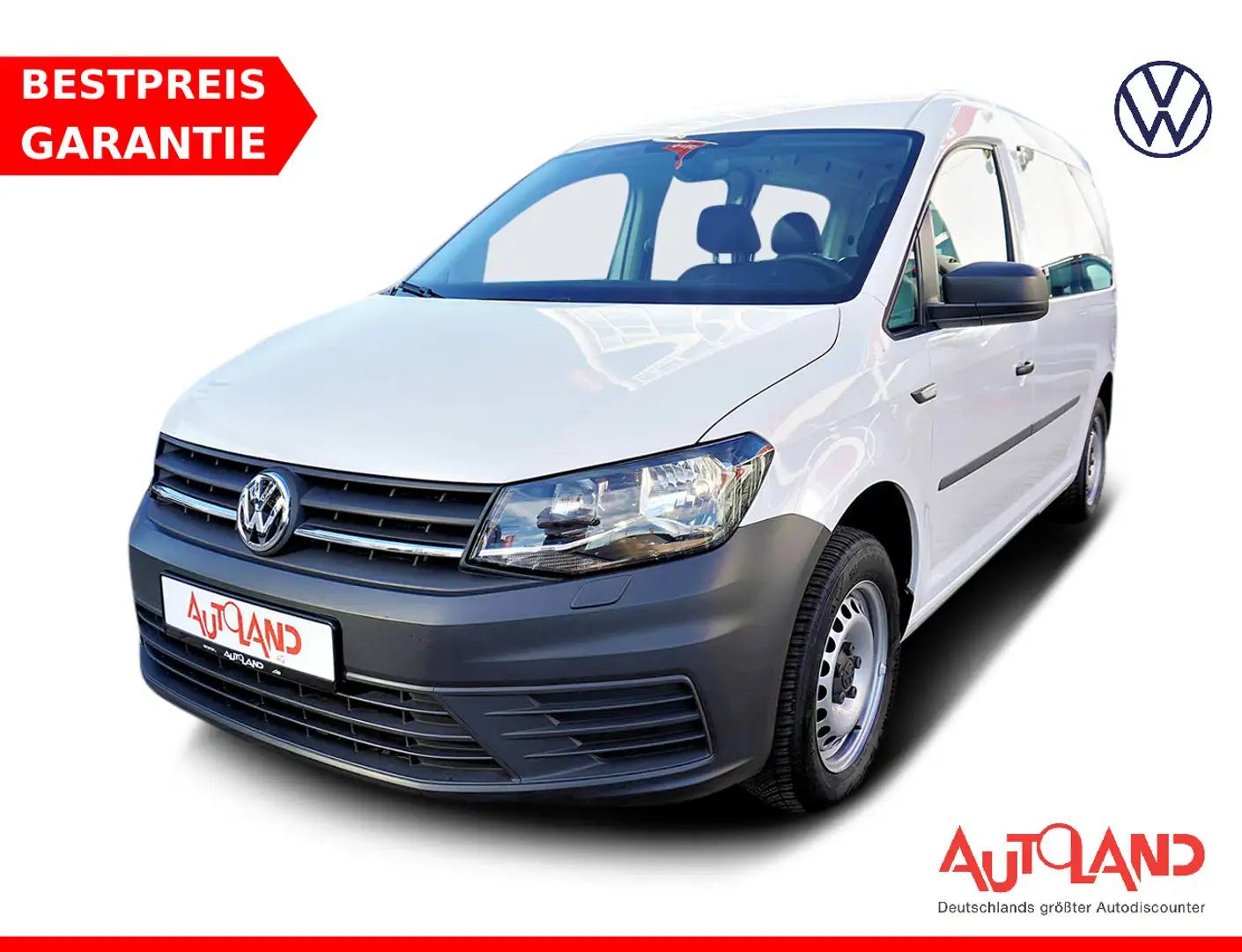 Volkswagen Caddy 1.0 TSI Maxi Werkzeugschrank AHK Navi Leder Weiß - 1