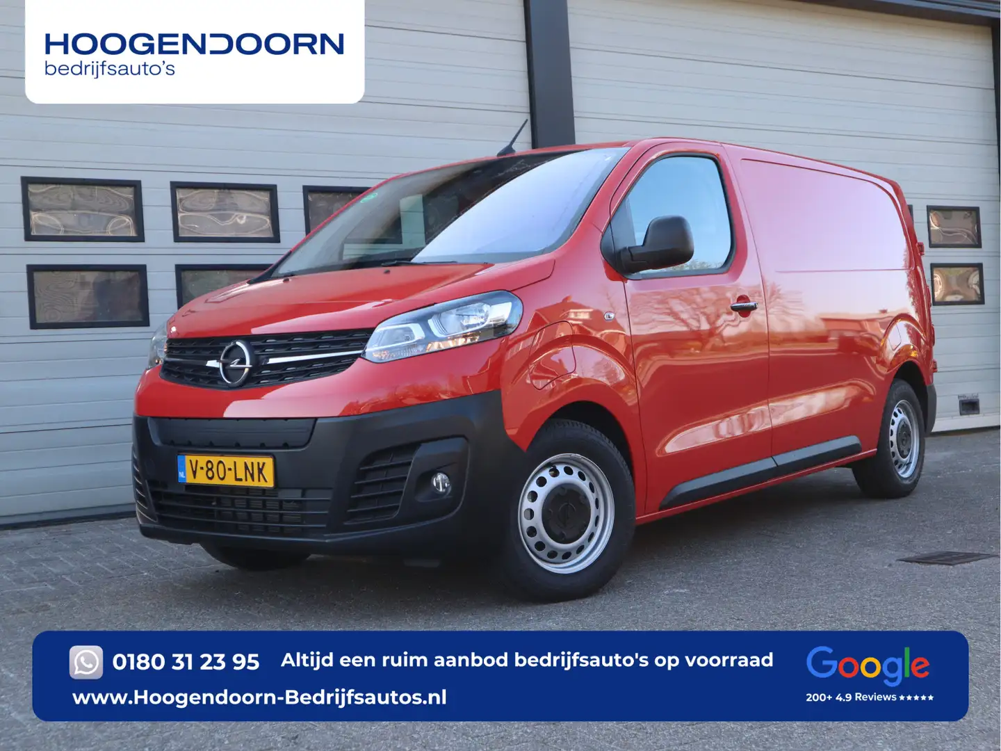 Peugeot e-Expert 75 kWh L2 Lang - 100% Elektrisch - Clima - Navi - Rouge - 1