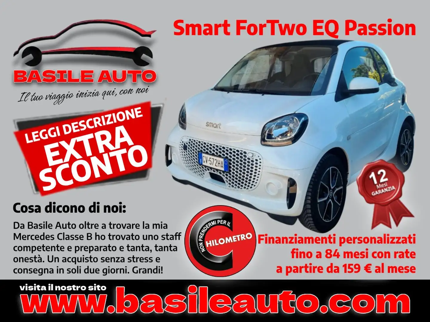 smart forTwo Fortwo eq Passion 4,6kW Blanco - 1