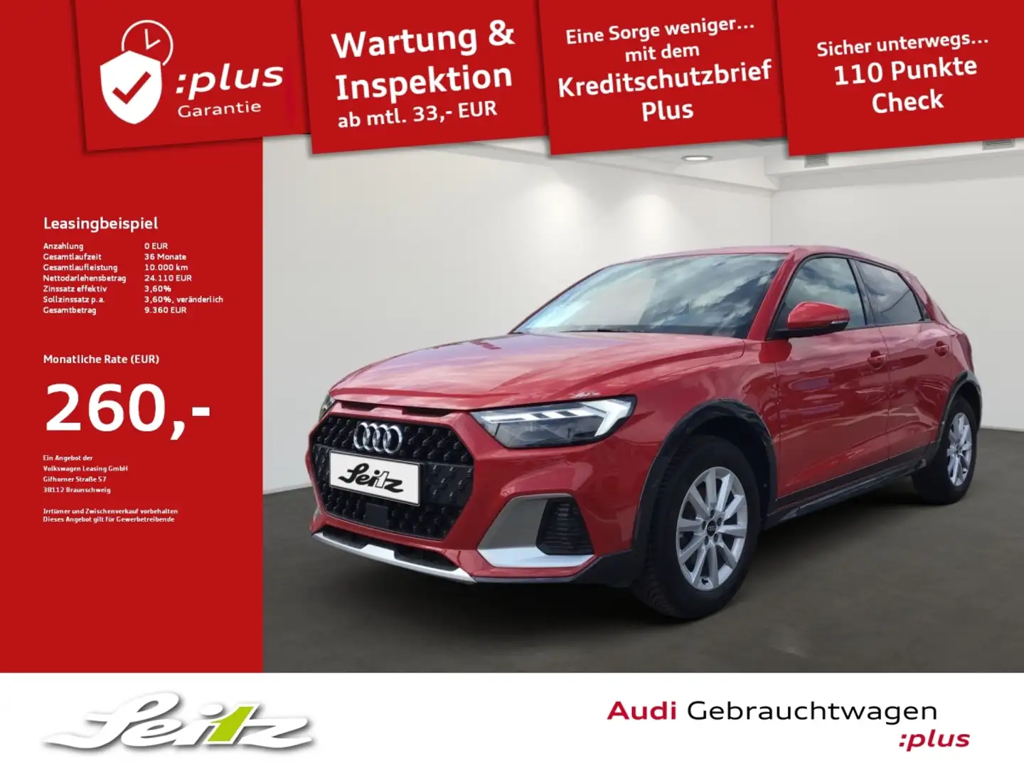 Audi A1 allstreet 30 TFSI *LED*PDC*NAVI*SITZH* Rojo - 1