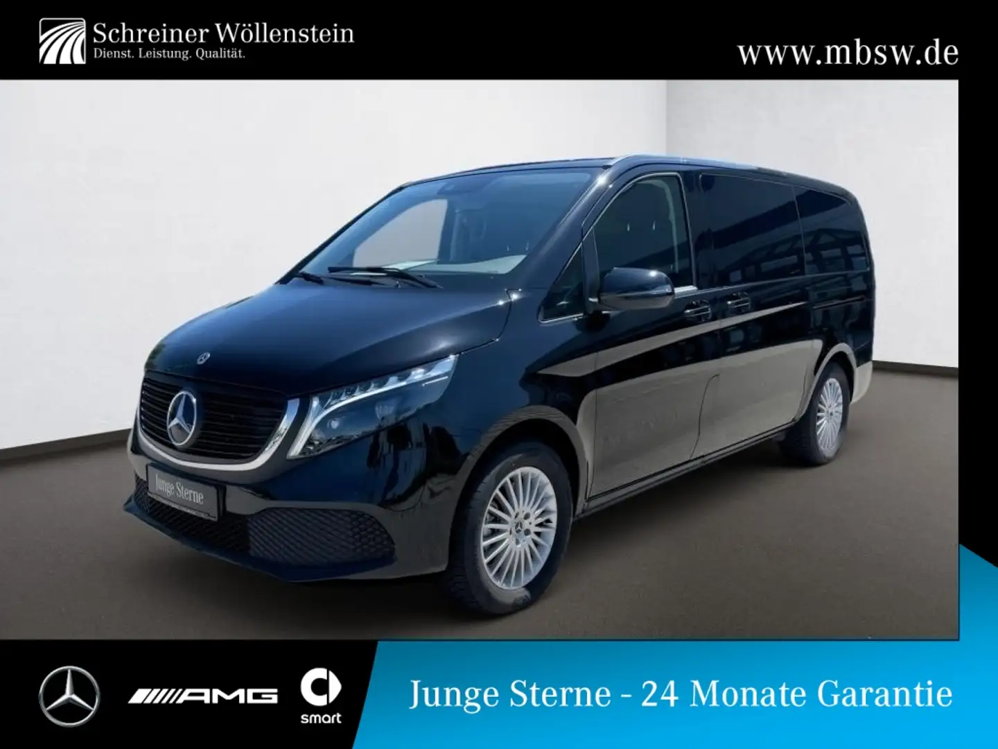 Mercedes-Benz EQV 300 Lang *Navi*RKam*LED*PTS*Klima*DAB*eHeck* Schwarz - 1