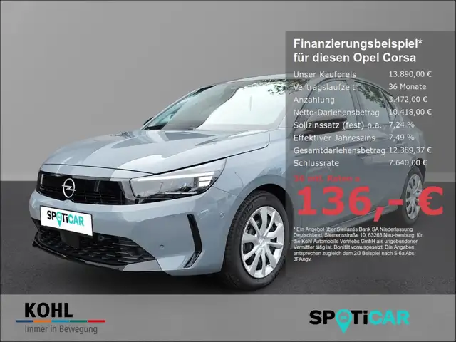 Opel Corsa F 1.2 Turbo 100PS PDC Rückfahrk. SHZ Freisprech Le