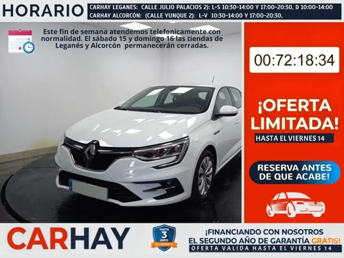 Renault Megane 1.5dCi Blue Life 85kW Blanco - 1