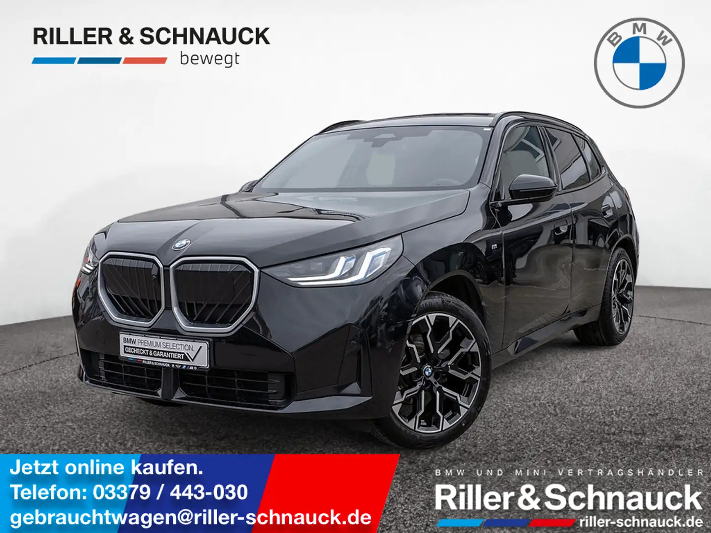 BMW X3 20i xDrive M-Sport AHK ACC LED PANO 360° Noir - 1