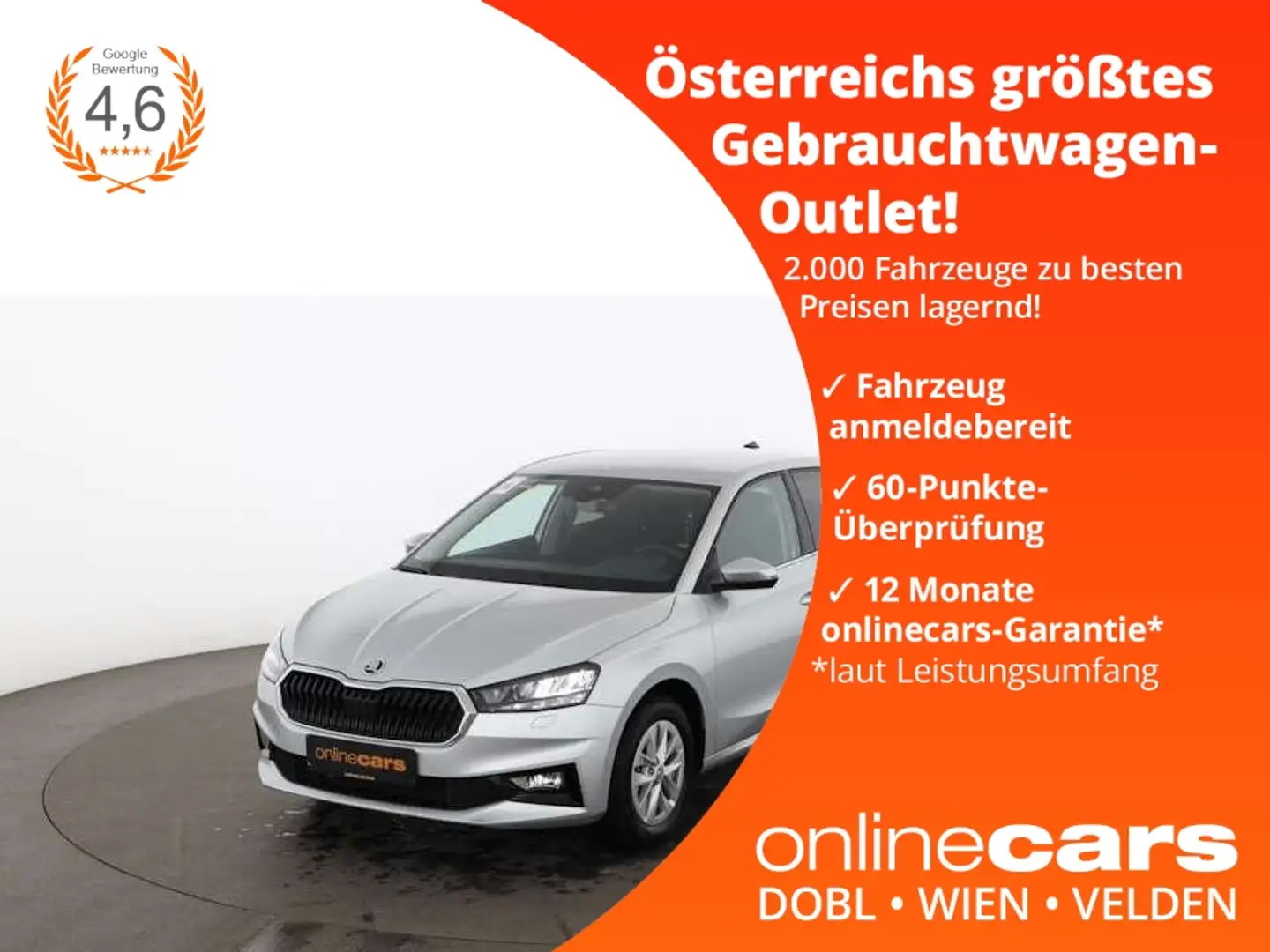 Skoda Fabia 1.0 TSI Selection Aut LED RADAR SITZHZG PDC Silber - 1