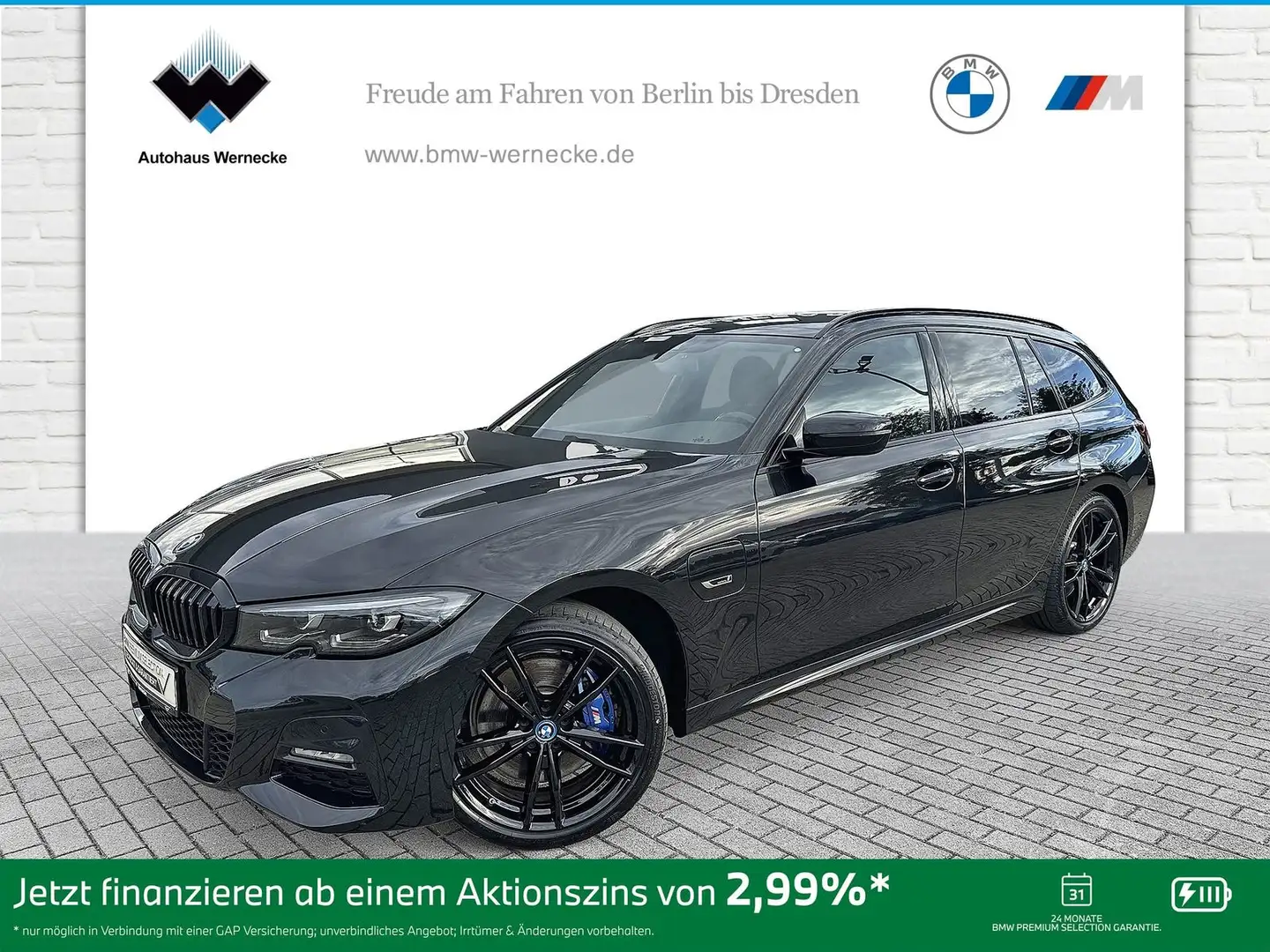 BMW 330 e Touring M Sport HiFi DAB LED WLAN Tempomat Schwarz - 1