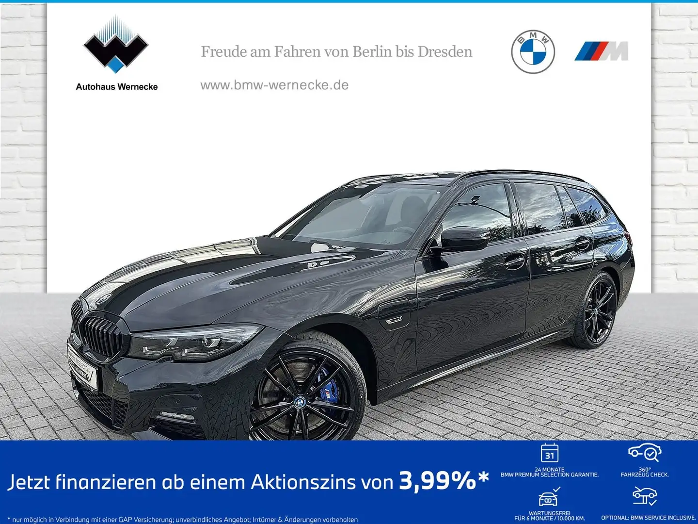 BMW 330 e Touring M Sport HiFi DAB LED WLAN Tempomat Schwarz - 1