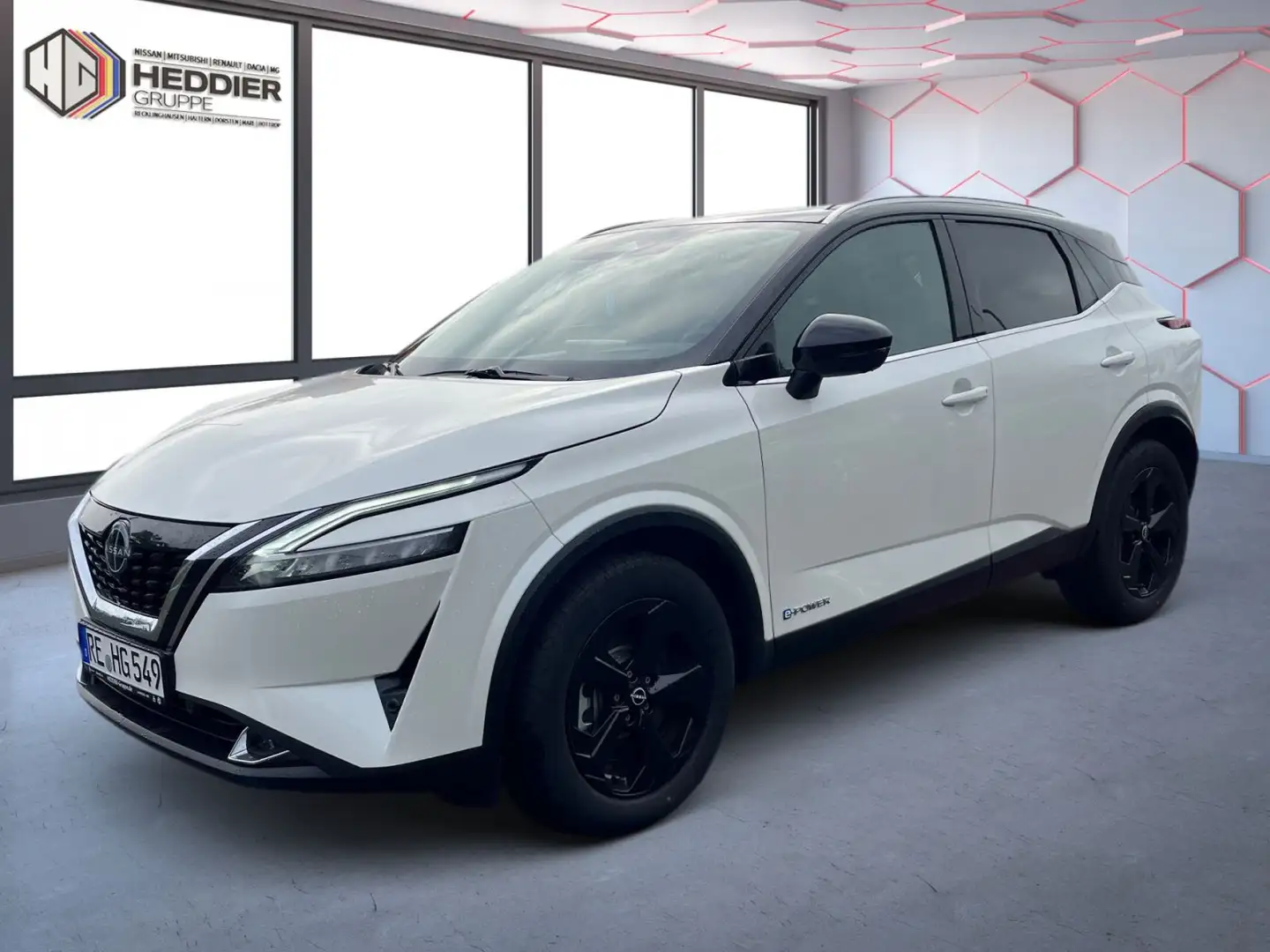 Nissan Qashqai Black-Edition E-Power 190 PS *HEAD-UP*NA Белый - 1
