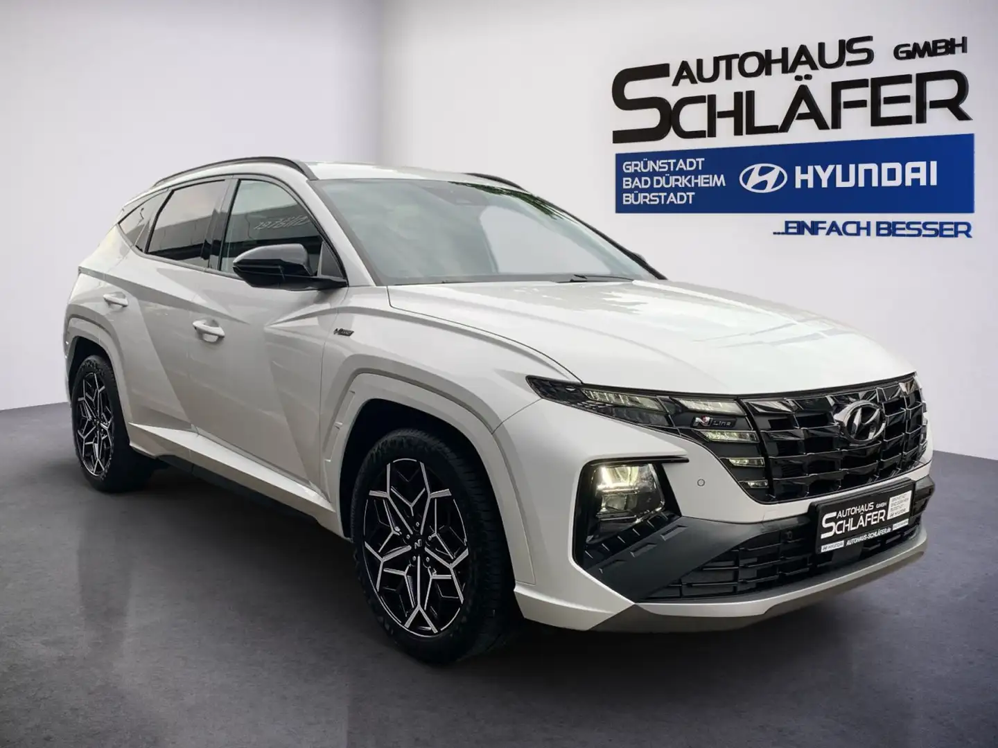 Hyundai TUCSON TUCSON 1.6 T-GDI N Line Mild-Hybrid AHK Blanc - 2