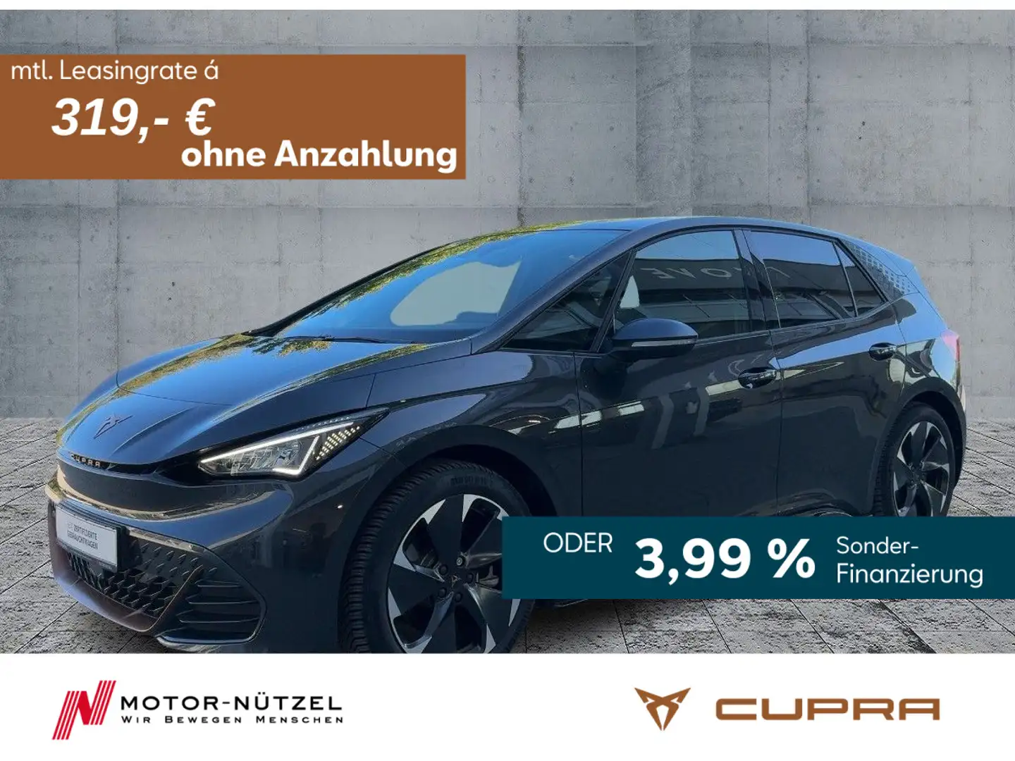 CUPRA Born 82 kWh LED+NAVI+ACC+WÄRMEPUMPE+KAMERA+19Z Grau - 1