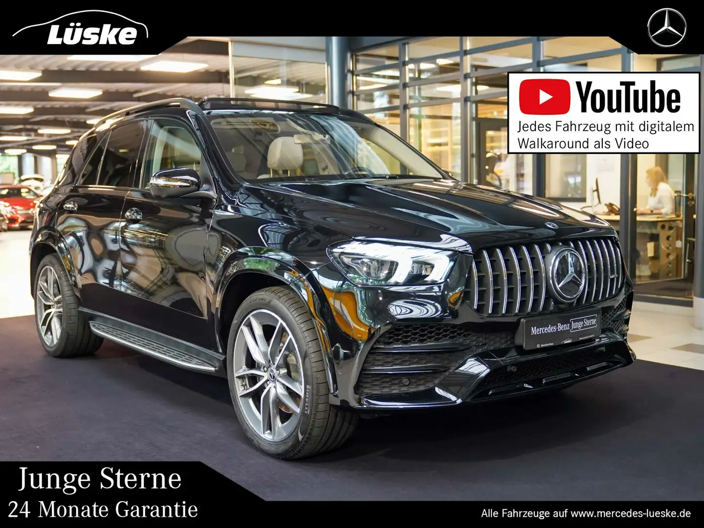 Mercedes-Benz GLE 350 GLE 350 d 4M AMG Line macchiato Pano Burmester Black - 1