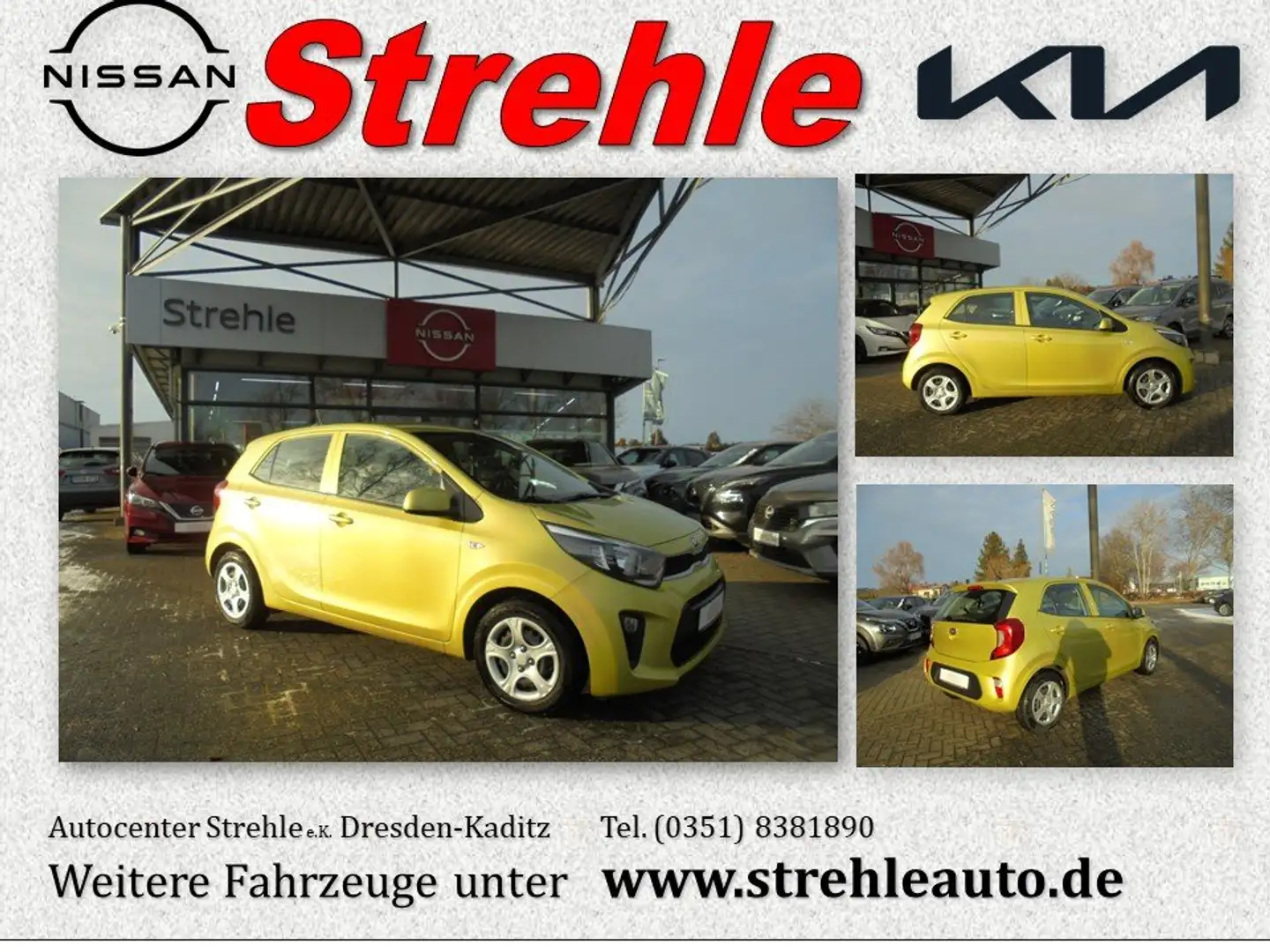 Kia Picanto Edition 7 1.0 5MT Emotion-Paket Sitzheizung Gelb - 1