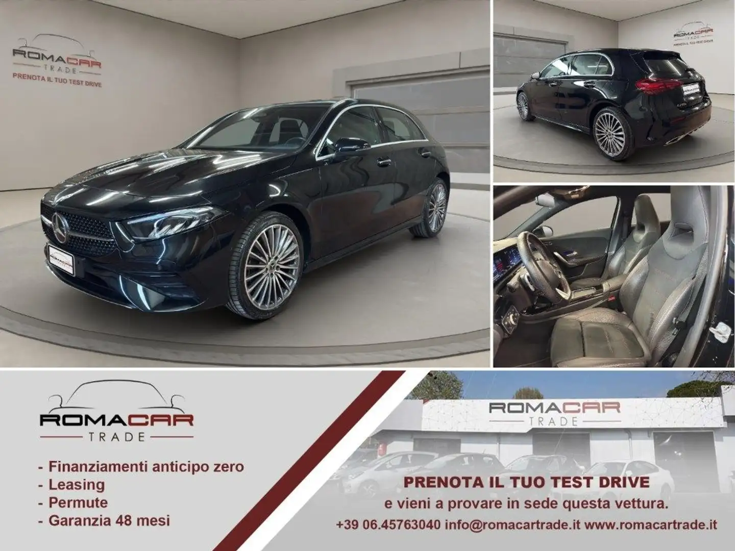 Mercedes-Benz A 250 hybrid EQ AMG Line Premium Plus TETTO LUCI AMB Negro - 1