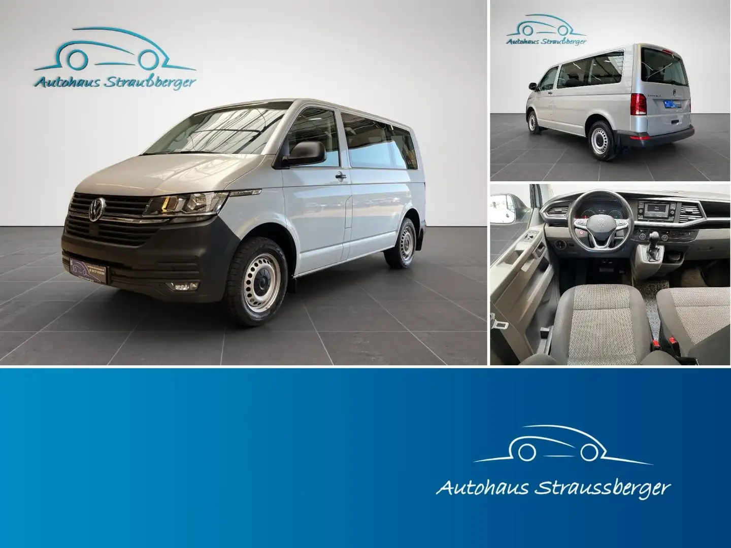 Volkswagen T6 Caravelle T6.1 Caravelle 8-Sitzer Klimaaut. NP: 64.000€ Argintiu - 1