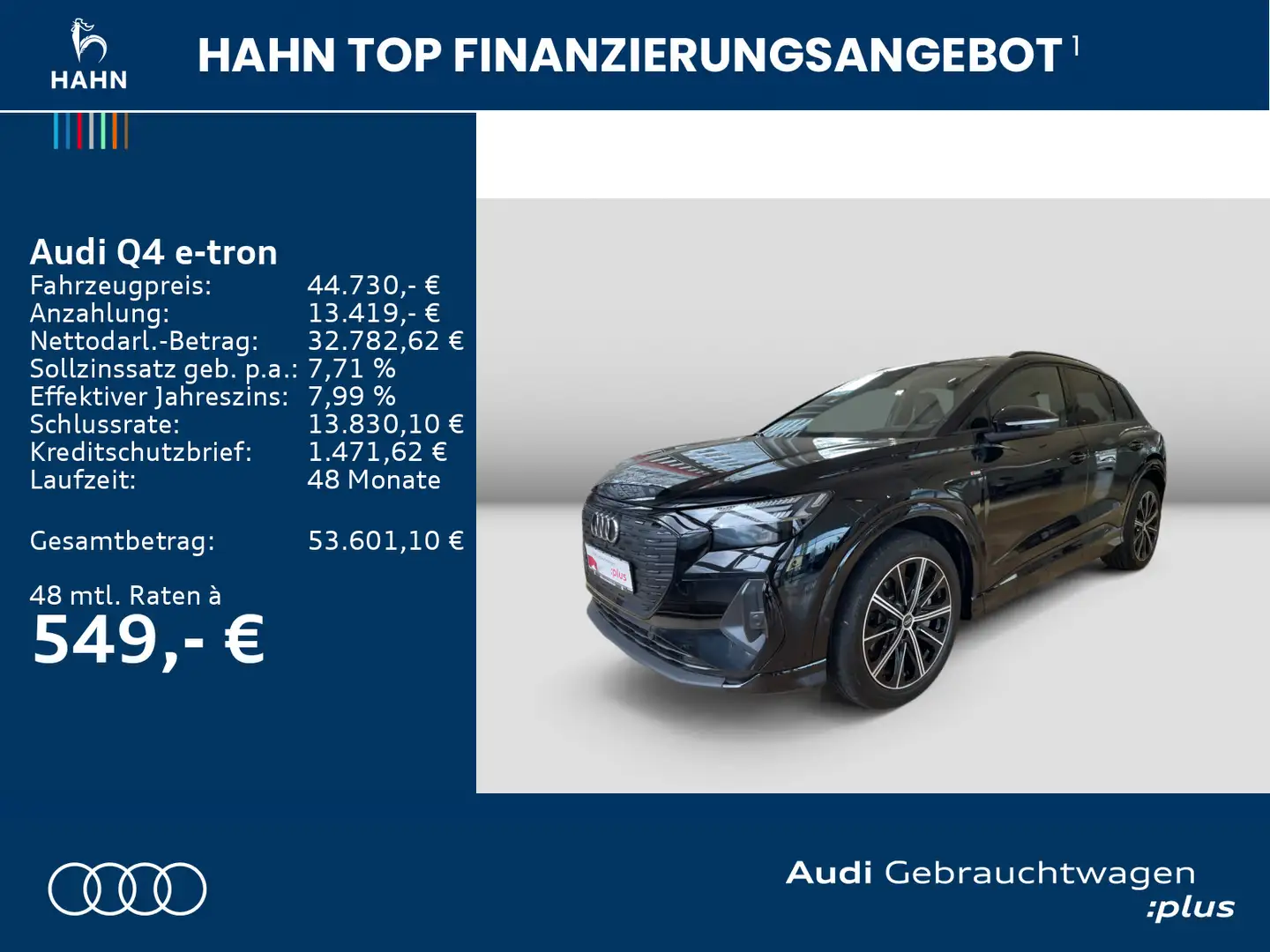 Audi Q4 e-tron Q4 50 e-tron quattro S-line Matrix Pan CAM SONOS Schwarz - 2