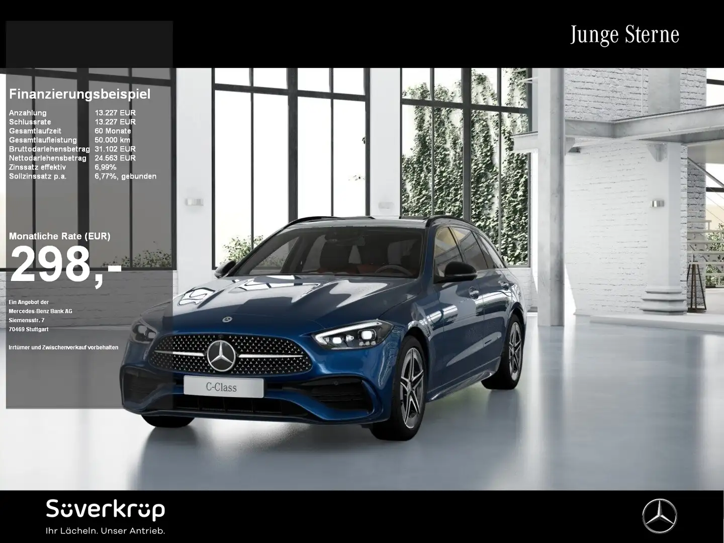 Mercedes-Benz C 300 e T AMG NIGHT MEMO 360 AHK DISTR KAMERA Blau - 1