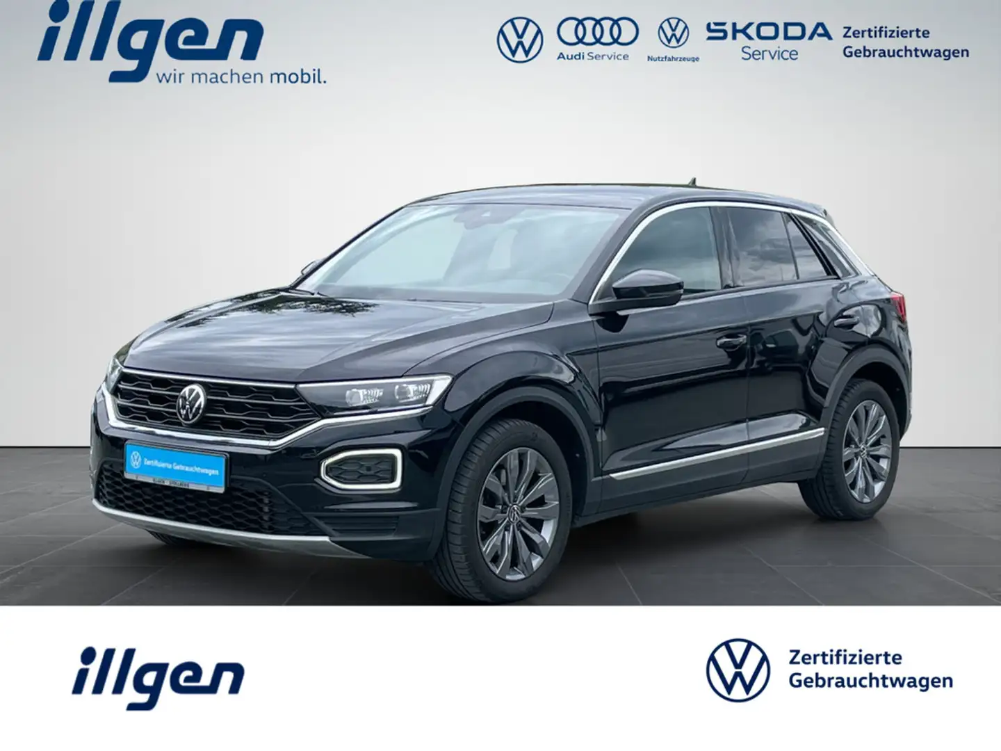 Volkswagen T-Roc 2.0 TSI SPORT 4MOTION+LED+STHZ+AID+KAM+8-FACH Noir - 1