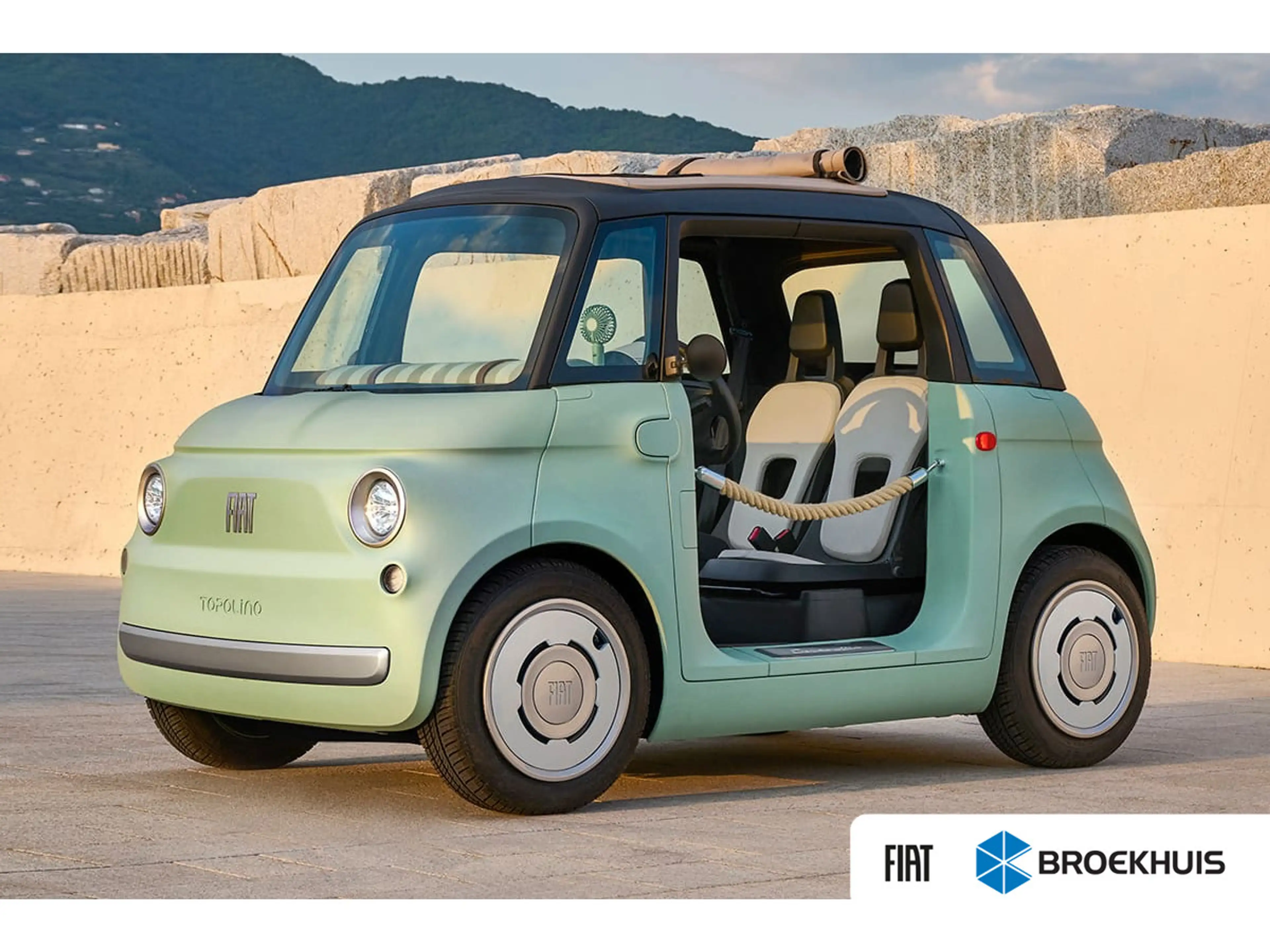 Fiat Topolino Brommobiel Dolcevita | LED achterlichten | LED kop