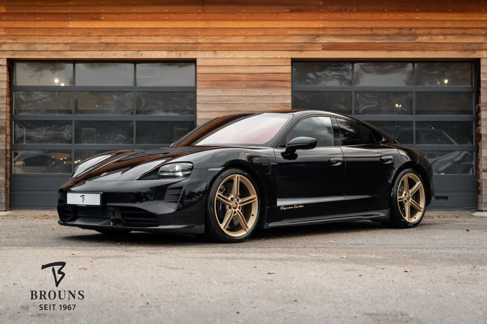 Porsche Taycan Turbo 680PS |Olea|Burmest|NaSi|PCCB|PDCC| Schwarz - 1