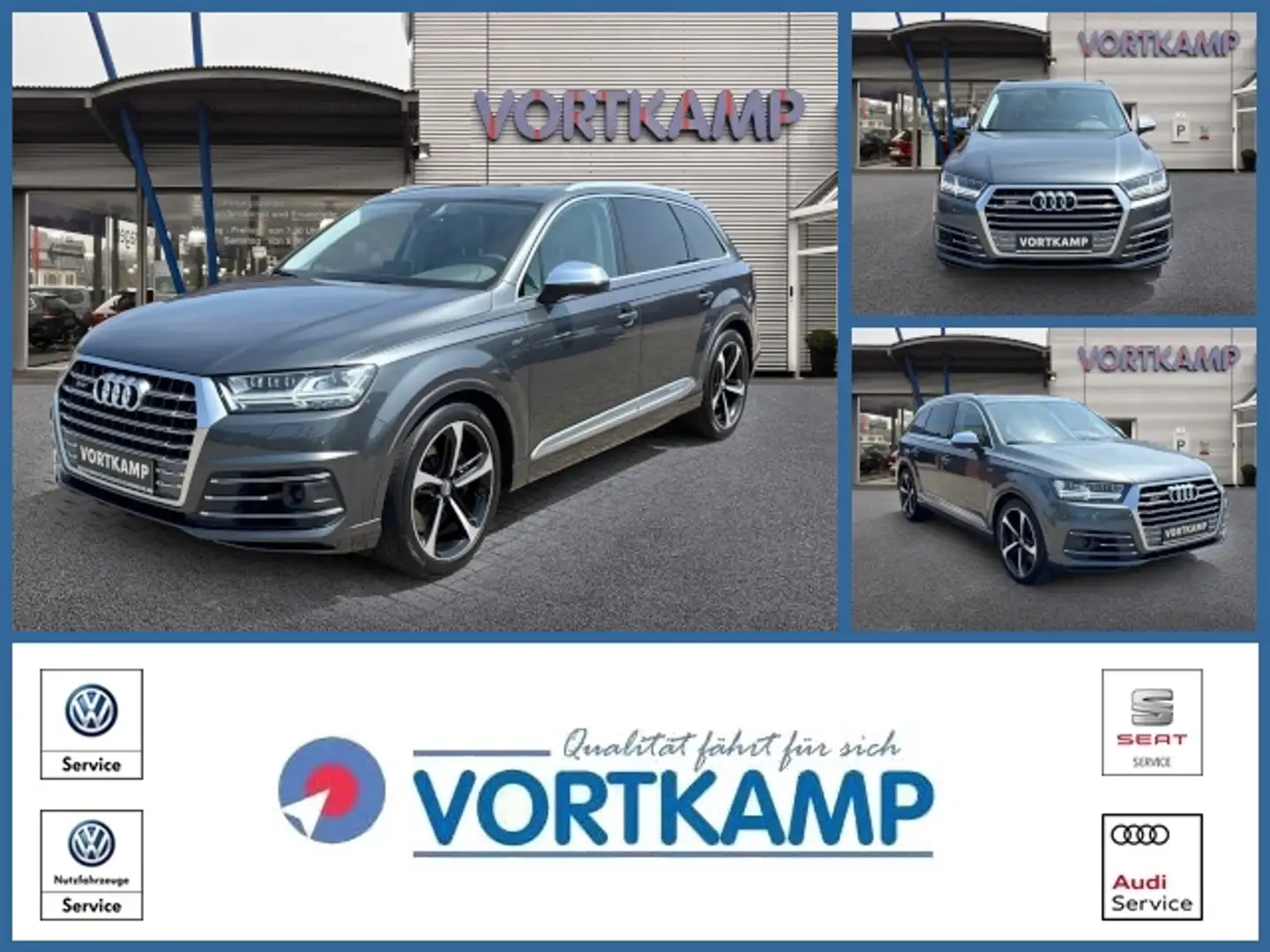 Audi SQ7 4.0 TDI quattro Pano/Kamera/MatrixLED Grijs - 1