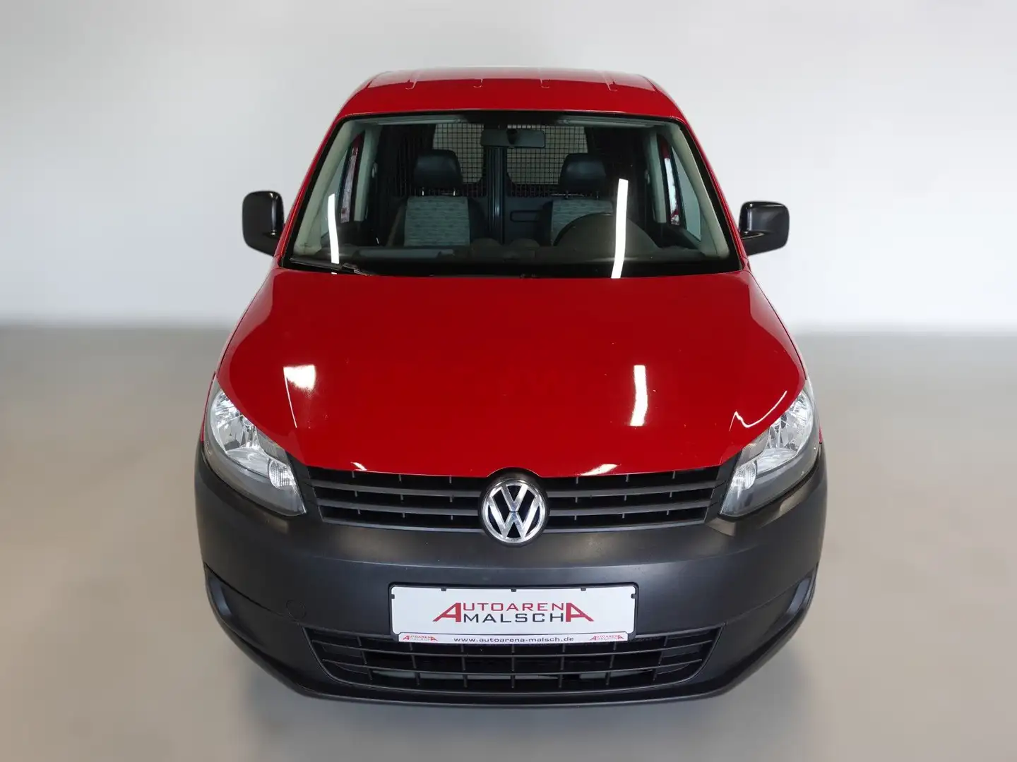 Volkswagen Caddy 1.6 TDI Klima AHK PDC Flügeltür Scheckheft Rot - 2