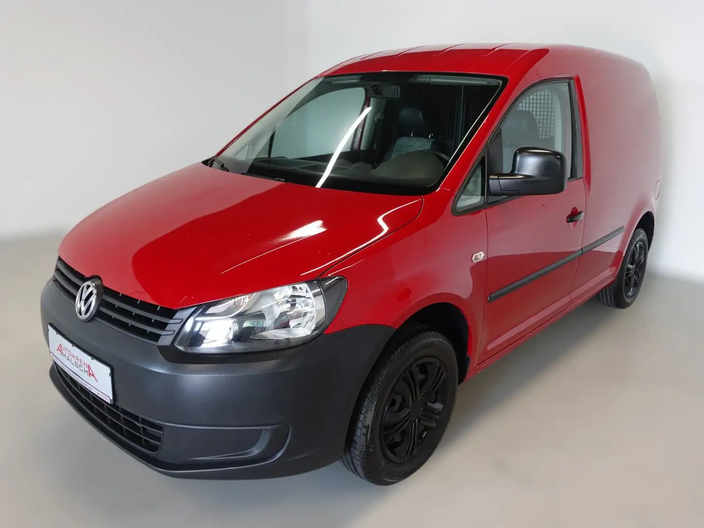 Volkswagen Caddy 1.6 TDI Klima AHK PDC Flügeltür Scheckheft Rot - 1