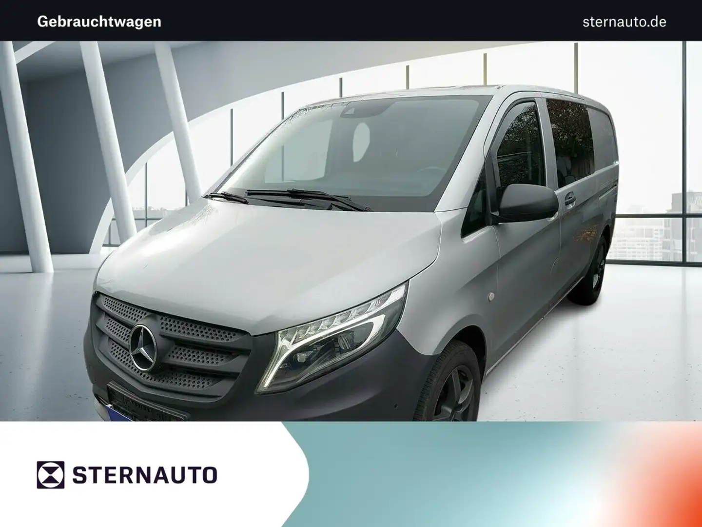 Mercedes-Benz Vito Vito 119 BlueTEC 4x4 Mixto/L LED AUTOMATIK AHK Silber - 1