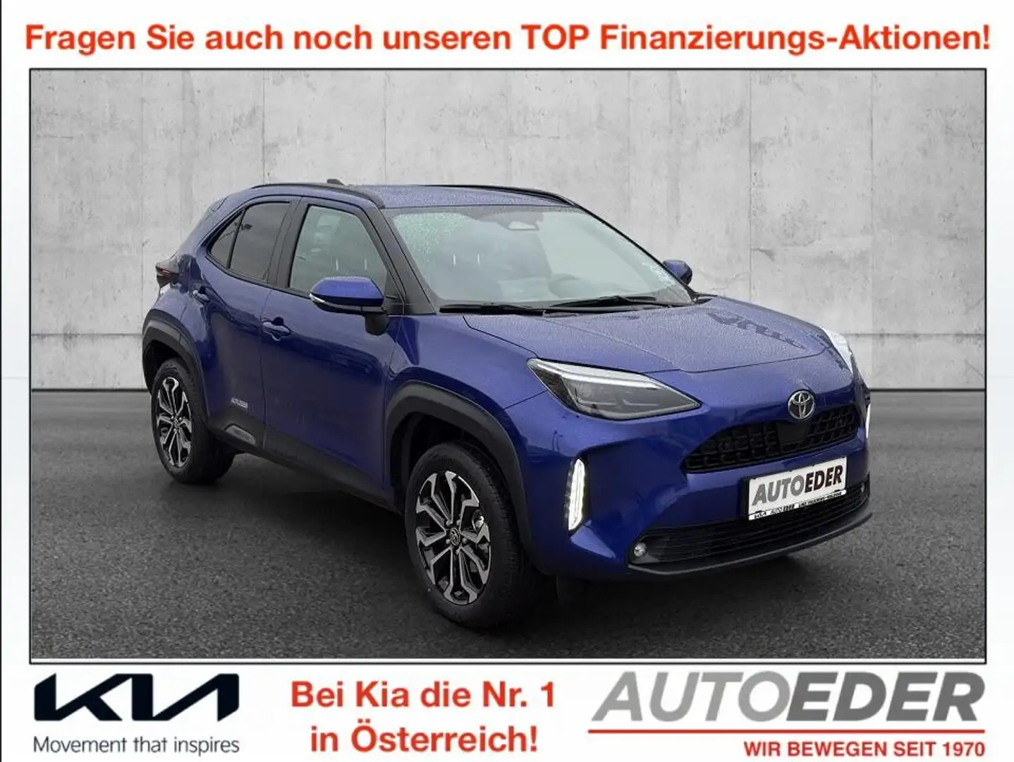 Toyota Yaris Cross 1,5 VVT-i Hybrid Active Drive Aut. Blau - 1