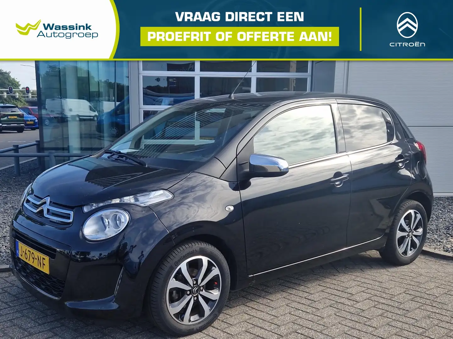 Citroen C1 1.0 VTi 72PK 5D Shine I Bluetooth I DAB I Camera I Zwart - 1