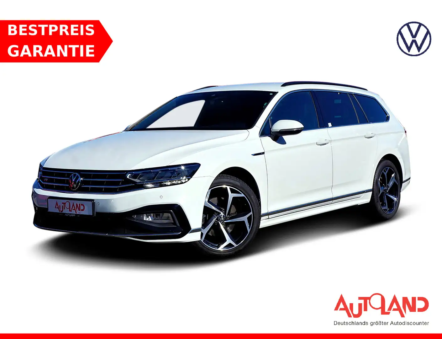 Volkswagen Passat Variant 2.0 TDI R-Line LED Navi ACC PDC Blanc - 1