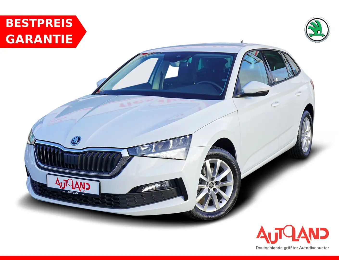 Skoda Scala 1.5 TSI DSG Ambition LED ACC Android Apple Weiß - 1