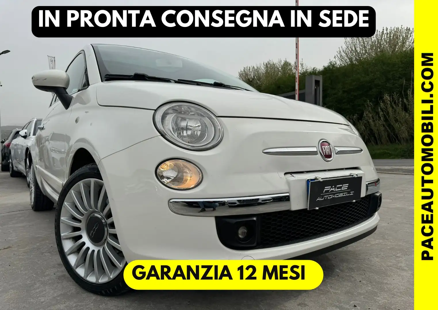 Fiat 500 1.3 MTJ LOUNGE TETTO BLUE & ME PDC SCHERMO COLORI Bianco - 1