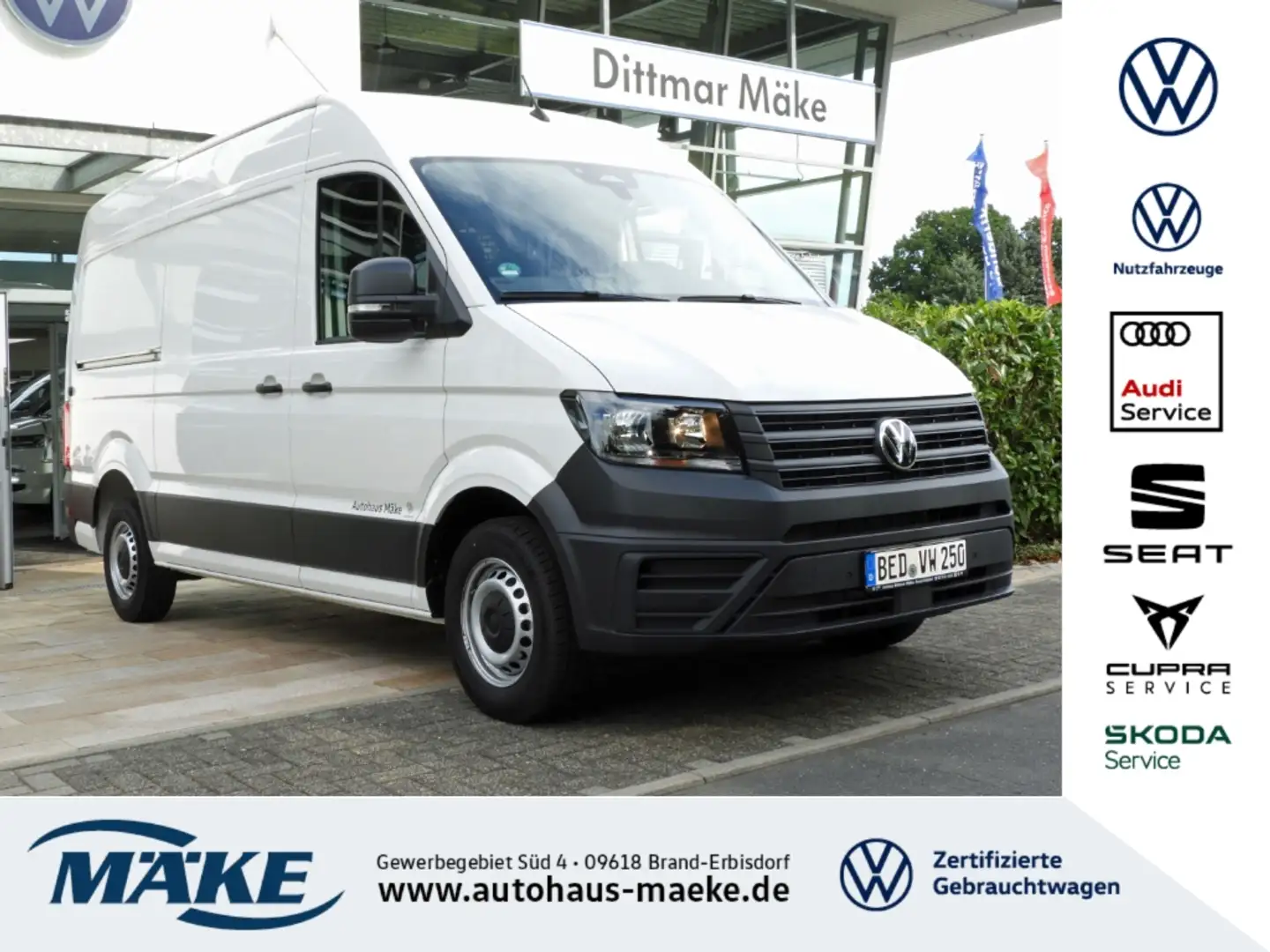 Volkswagen Crafter 35 Kasten 2.0 TDI HD MR PDC SITZHZG GRA Weiß - 1