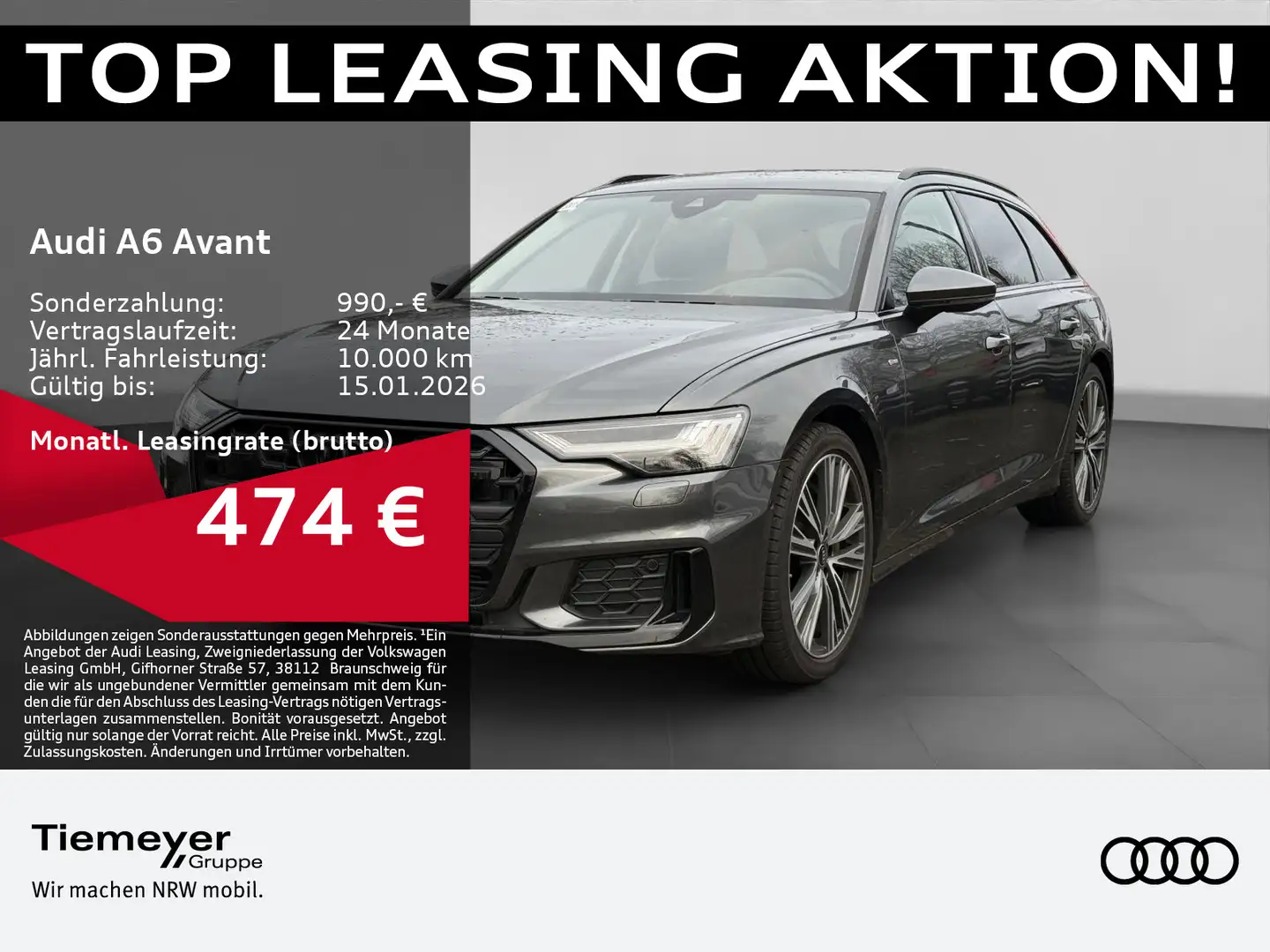 Audi A6 50 TFSIe Q S LINE LM20 HD-MATRIX BuO AH Grau - 1