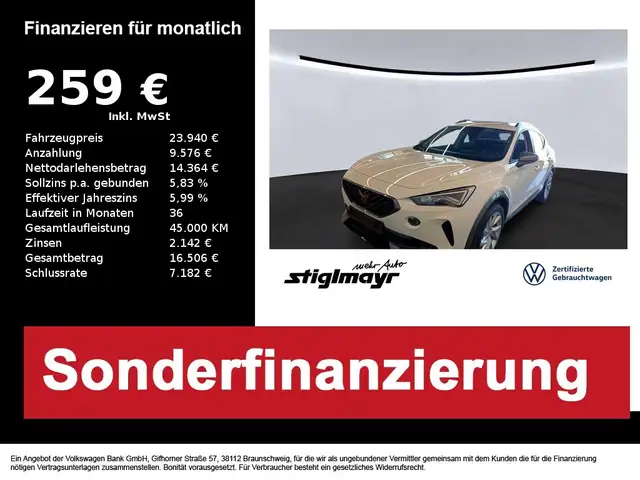 Cupra Formentor 1.4 TSI e HYBRID