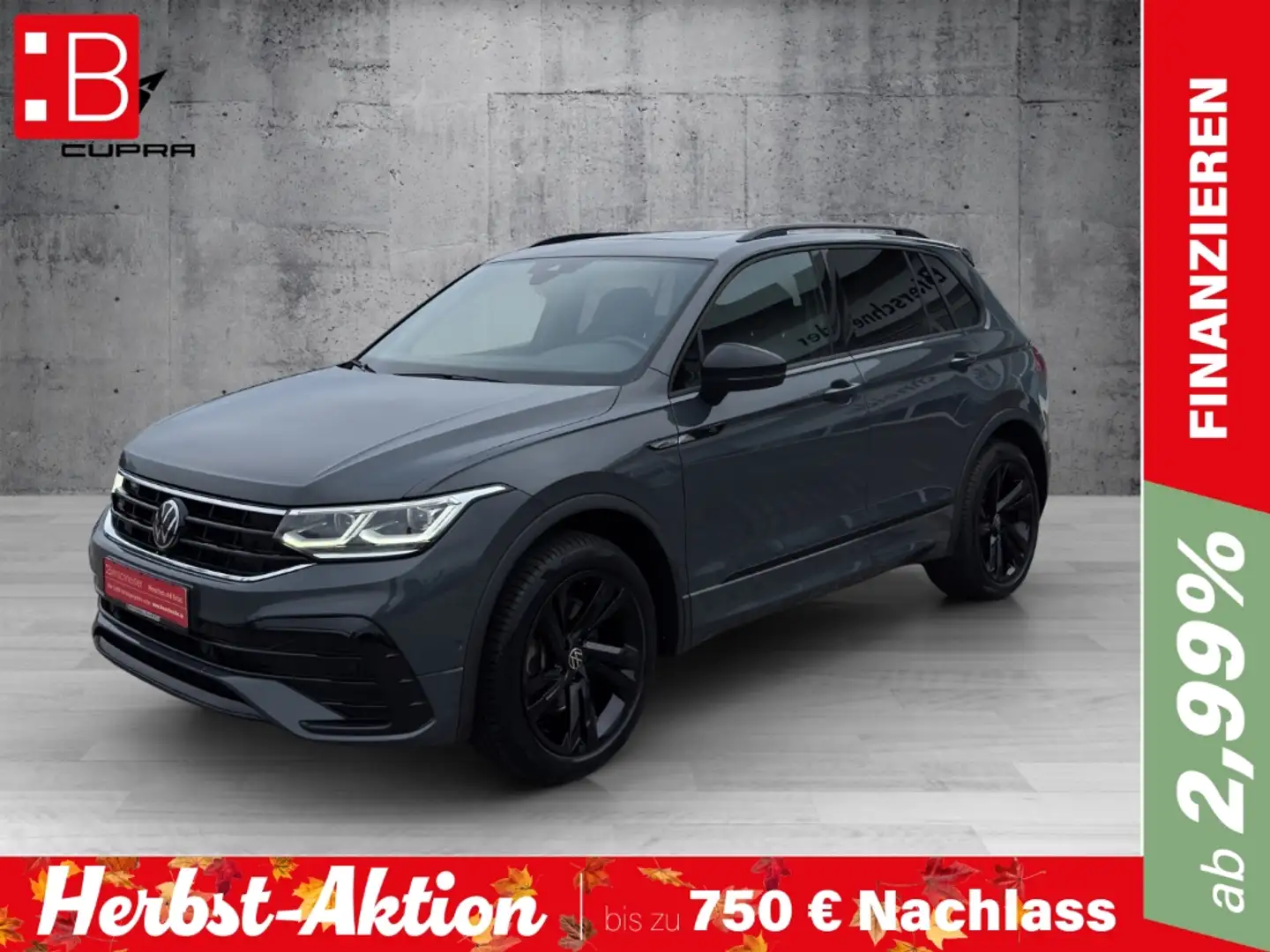 Volkswagen Tiguan 2.0 TDI DSG 4Mo. R-Line BLACK-STYLE DIGITAL COCKPI Grau - 1