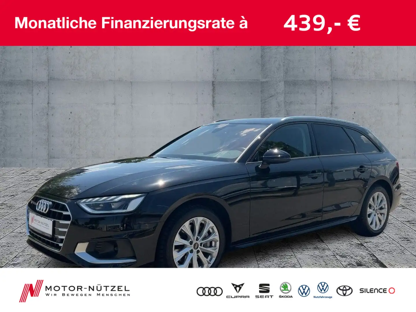 Audi A4 40 TDI S-TR ADVANCED 5J.GAR LED+NAVI Fekete - 1