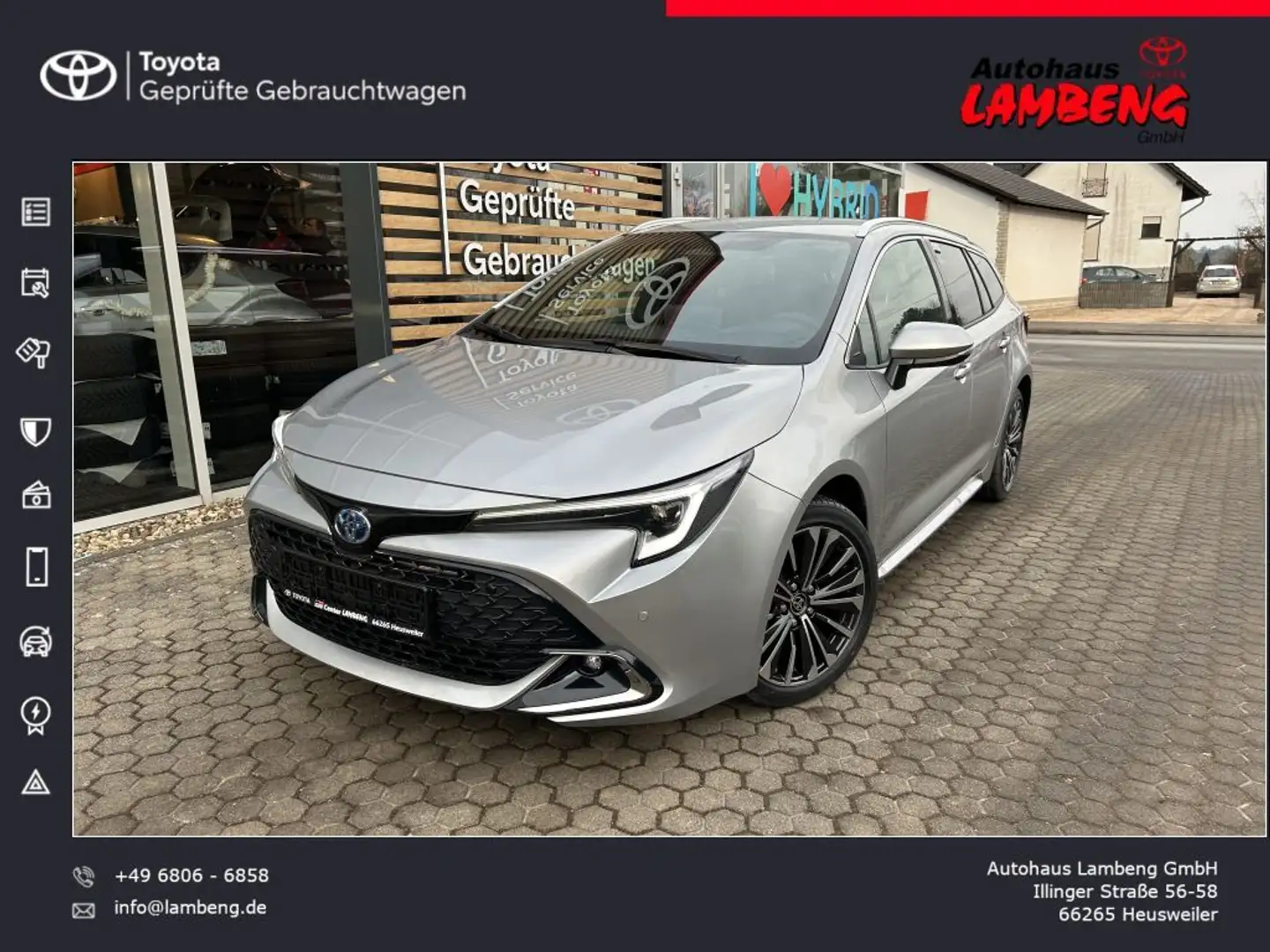 Toyota Corolla 1.8 Hybrid Touring Sports Team Deutschland Silber - 1