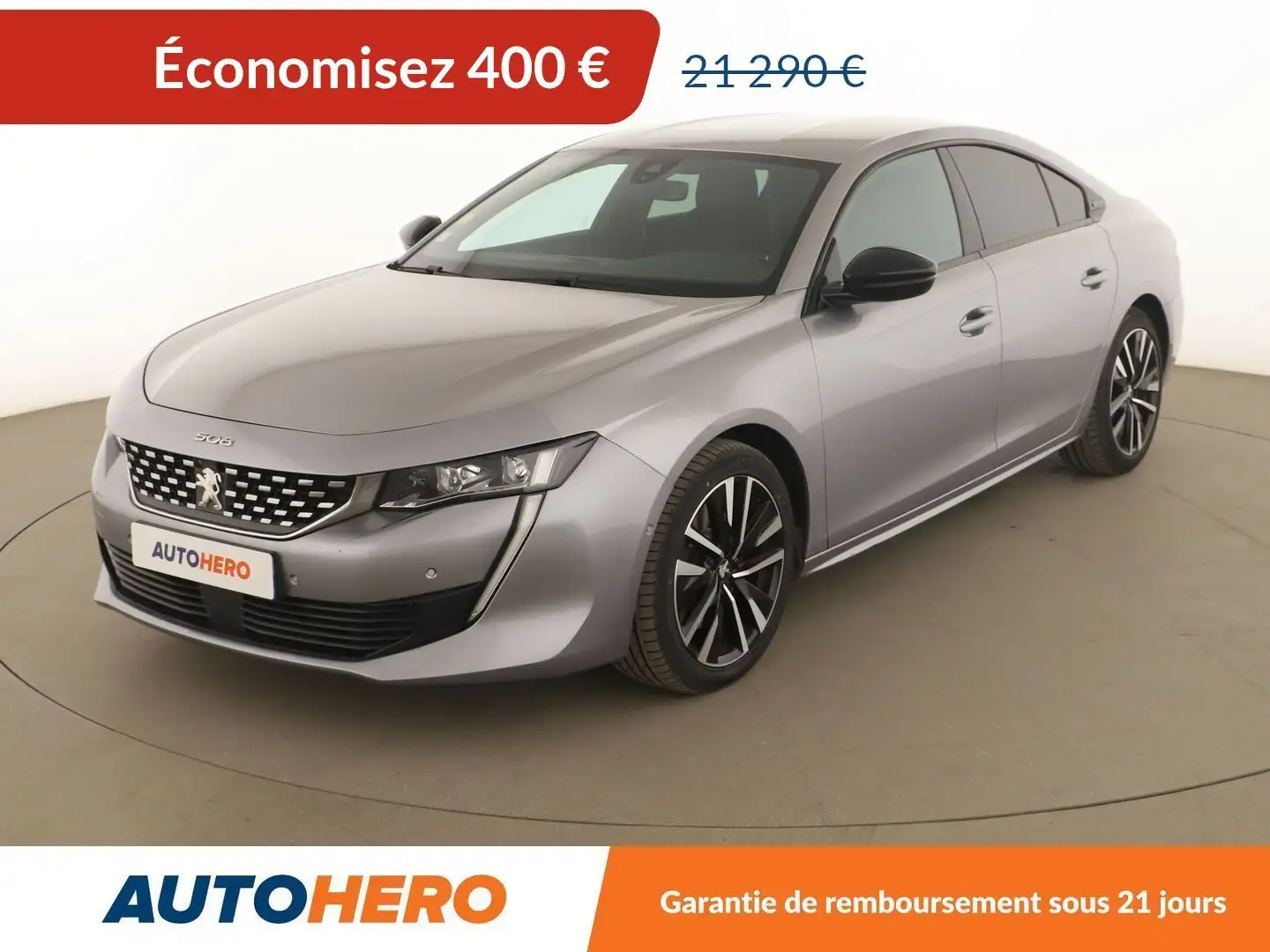 Peugeot 508 2.0 Blue-HDi GT EAT8 Gris - 1