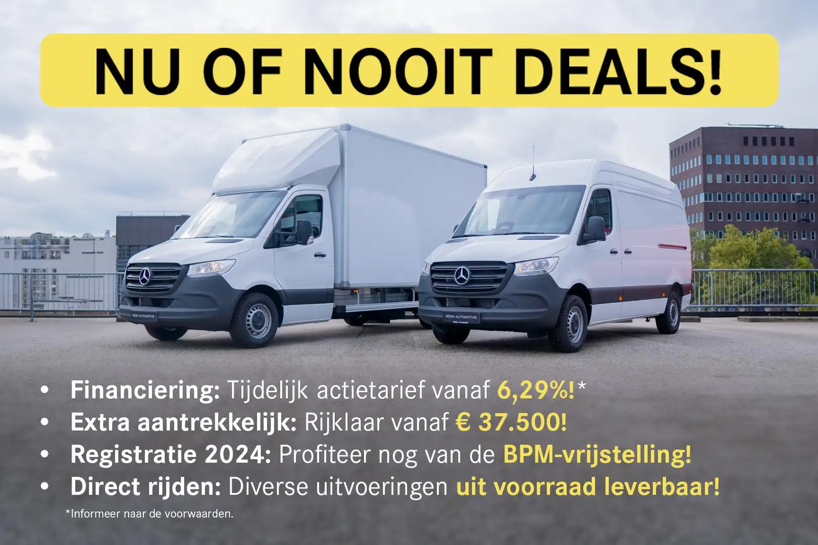 Mercedes-Benz Sprinter 315 L3 Automaat RWD Kipper | BPM Vrij Wit - 2