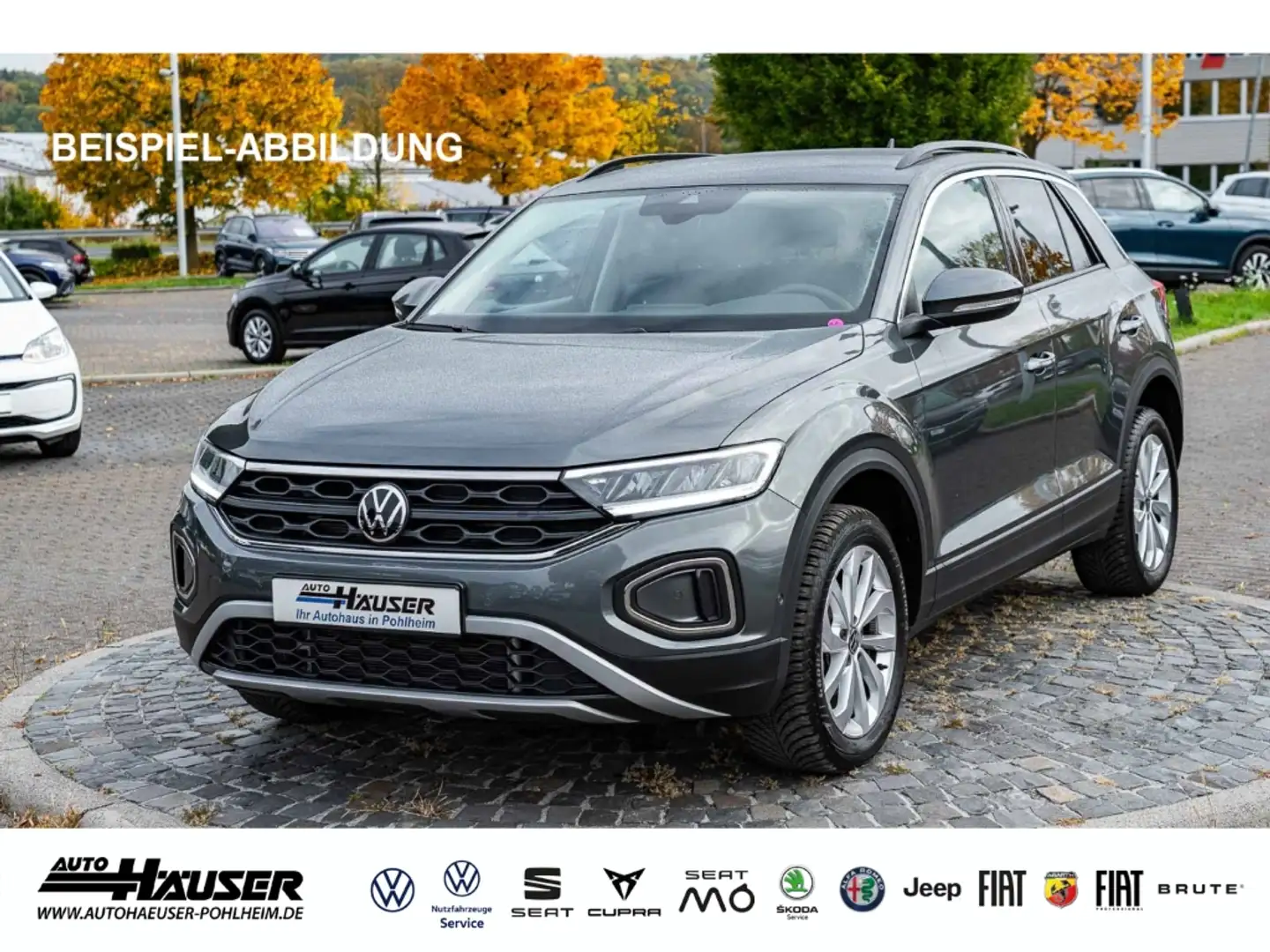 Volkswagen T-Roc Life 1.5 TSI DSG AHK NAVI KAMERA PARK ACC LED Grau - 1