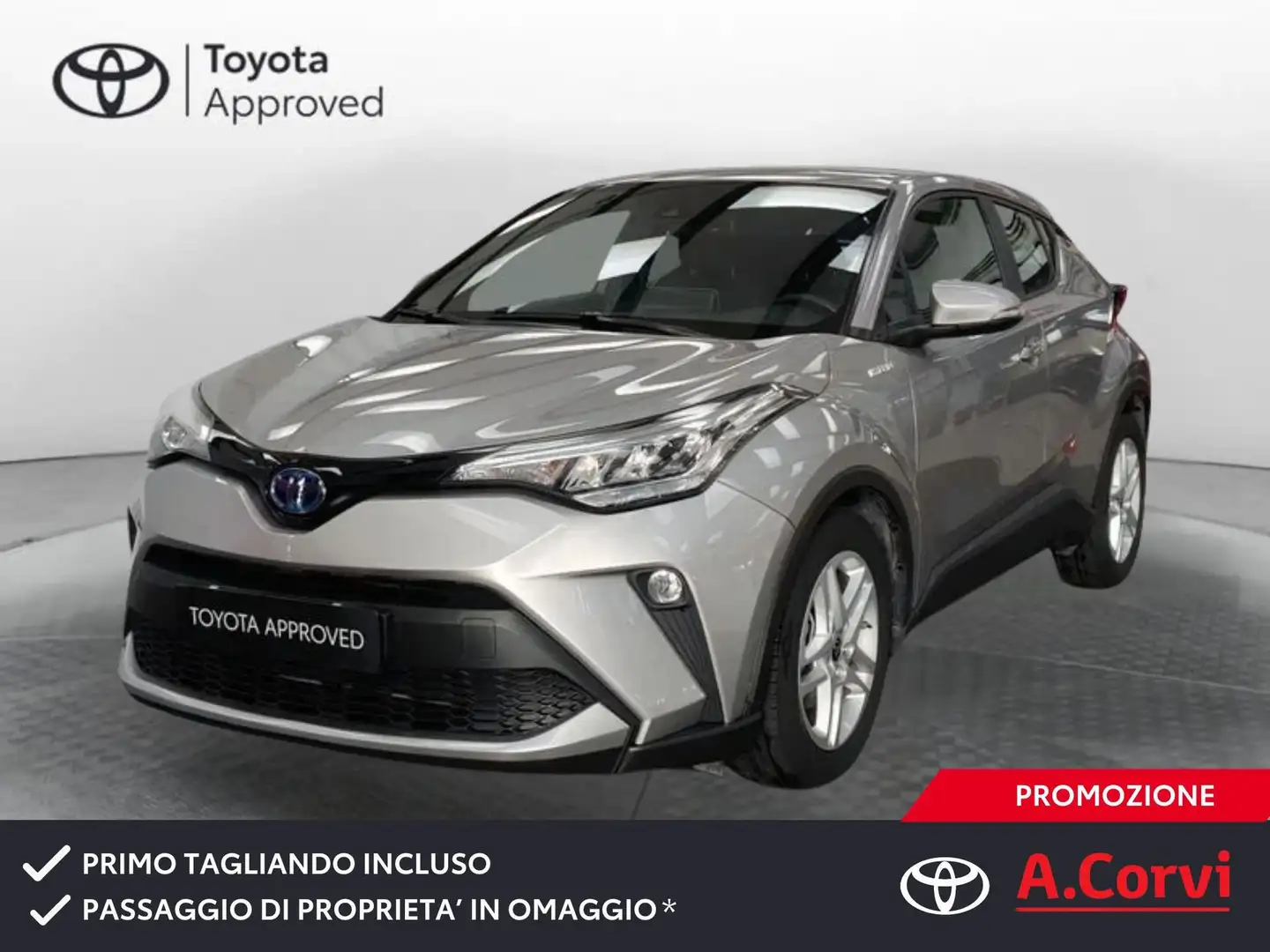 Toyota C-HR 1.8 Hybrid E-CVT Active Argento - 1
