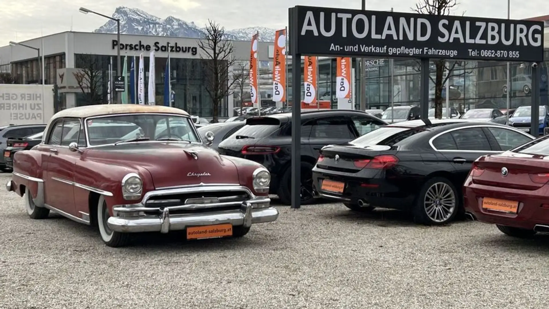 Chrysler New Yorker Windsor Newport Deluxe Hardtop Aut. 6 Sitze Servo Rot - 2