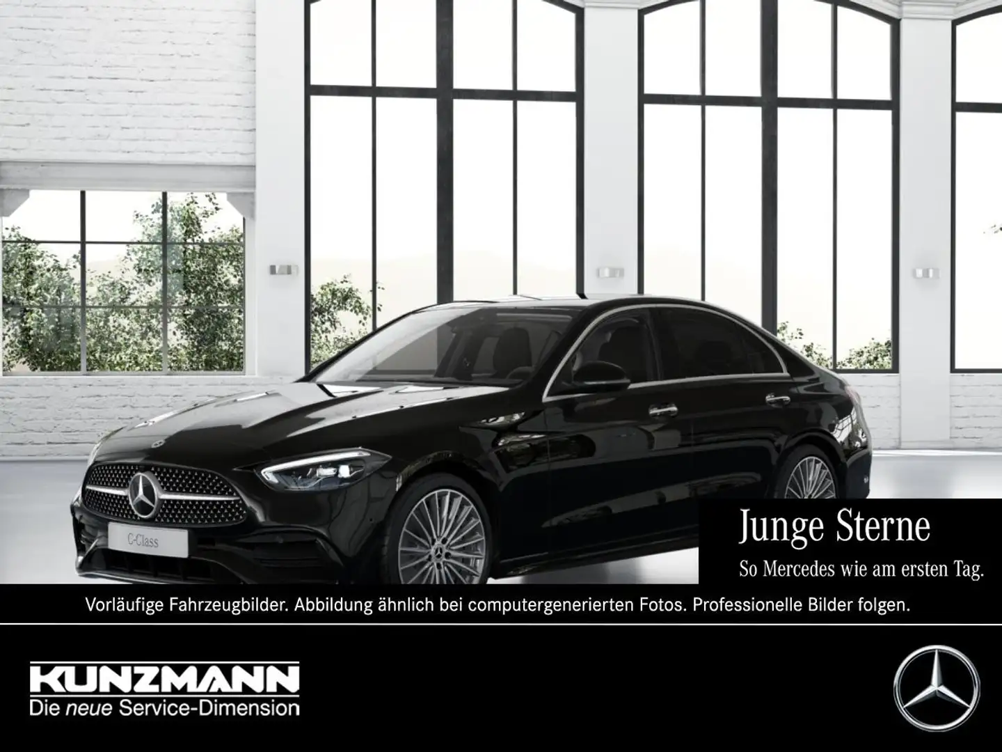 Mercedes-Benz C 220 d AMG MBUX Navi Memory Kamera AHK Schwarz - 1