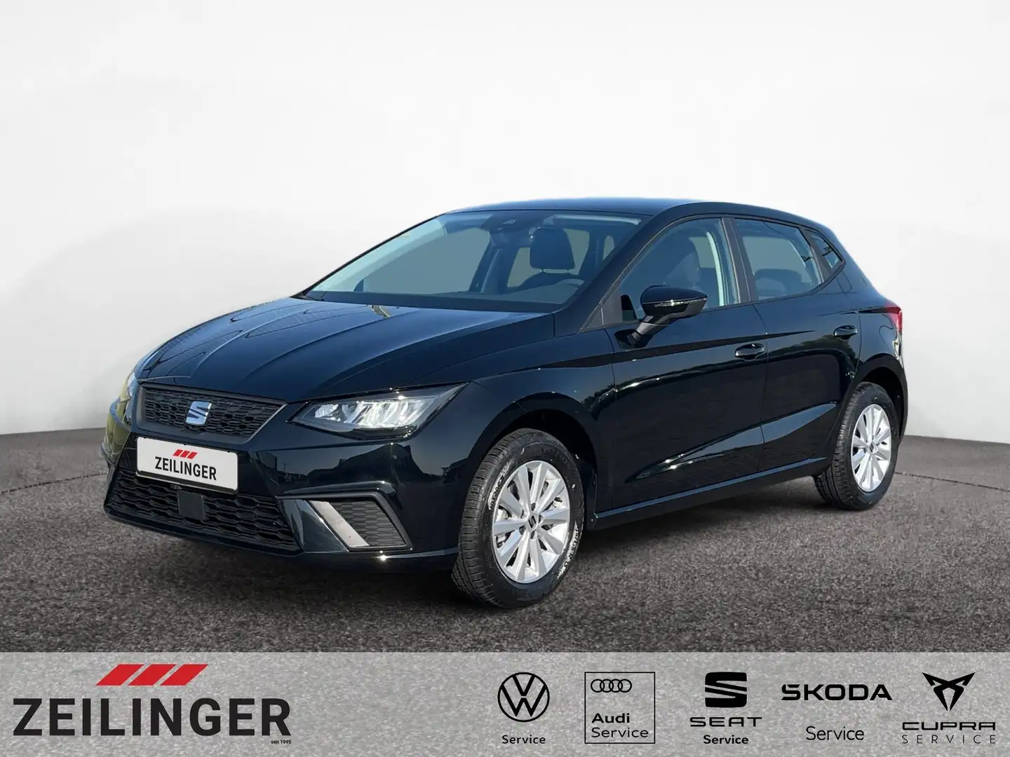 SEAT Ibiza Reference 1.0 TSI|LED|FULL-LINK|KLIMA|WINT Schwarz - 1