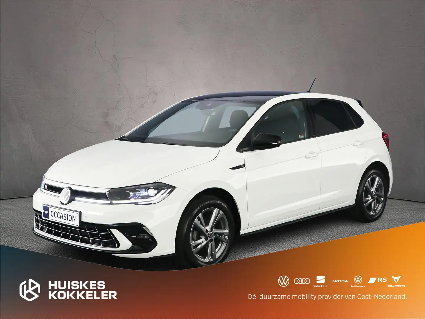 Volkswagen Polo R-Line 1.0 TSI 95pk DSG Automaat Adaptive cruise c Zwart - 1